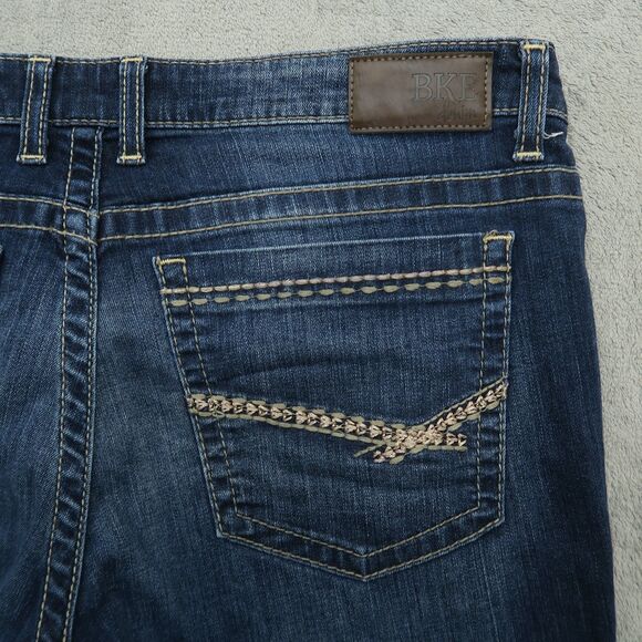 BKE Jeans Women's Size 34L Blue Mid-Rise Payton Straight Denim 32.5" Inseam - Picture 15 of 16